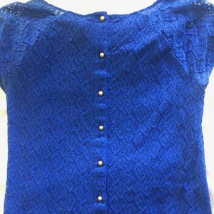 blue business casual shirt